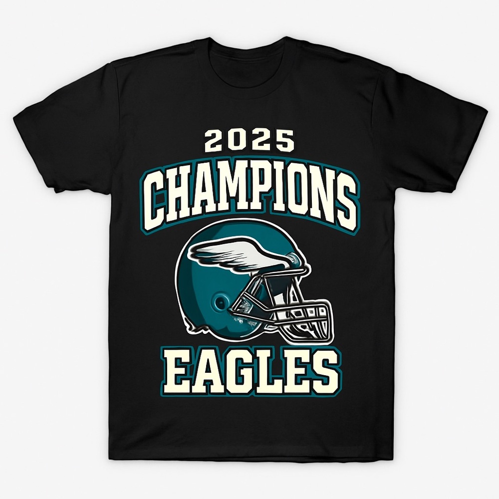 Black Champions Eagles T-Shirt